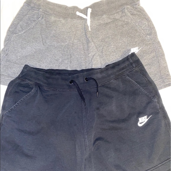 nike sweat shorts set